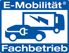 Logo e-Mobilität Fachbetrieb